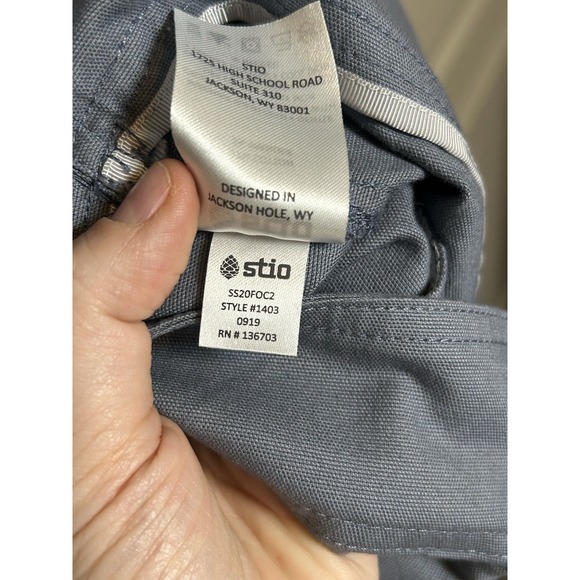 Stio Womens Blue Ralston Canvas Chore Jacket medium Barn Coat Gorpcore Granola - Picture 8 of 10